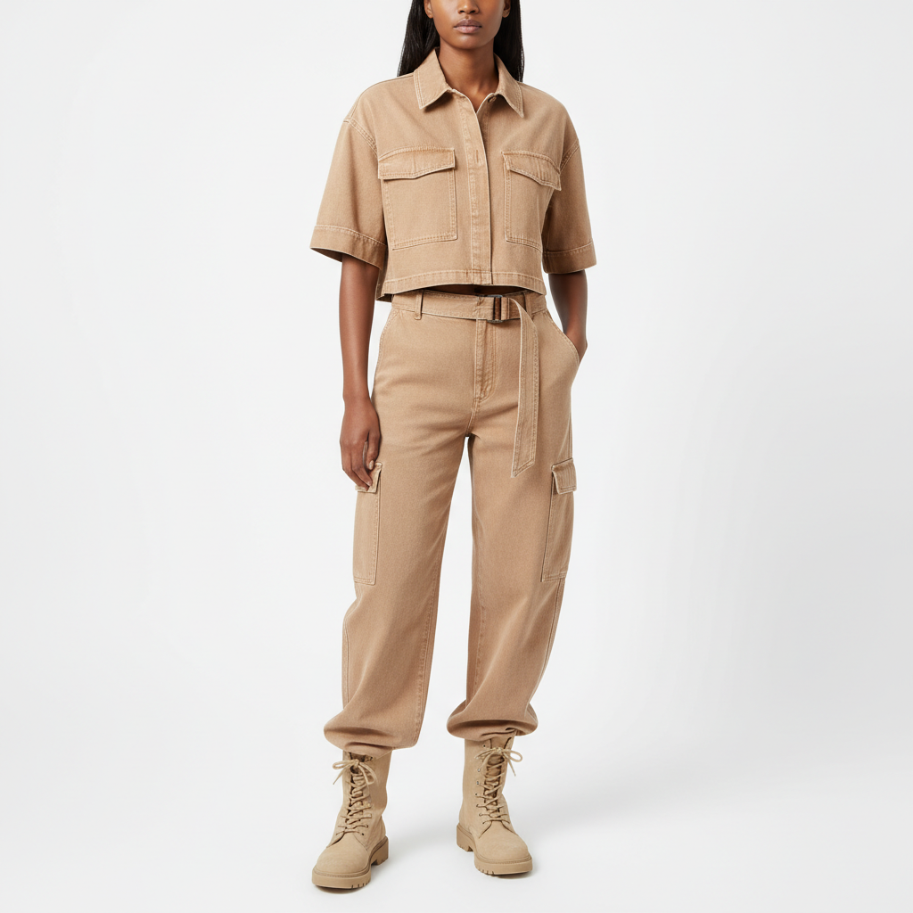 Hudson Cropped Utility Shirt